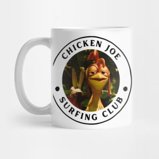 chicken joe surfing club funny Mug